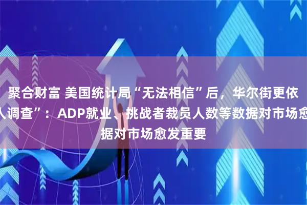 聚合财富 美国统计局“无法相信”后，华尔街更依赖“私人调查”：ADP就业、挑战者裁员人数等数据对市场愈发重要