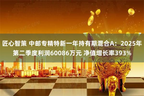匠心智策 中邮专精特新一年持有期混合A:2025年第二季度利润60086万元 净值增长率393%